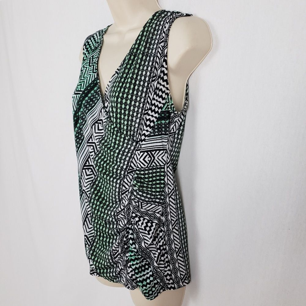 Style & Co Sleeveless Pullover Blouse Ruched Side